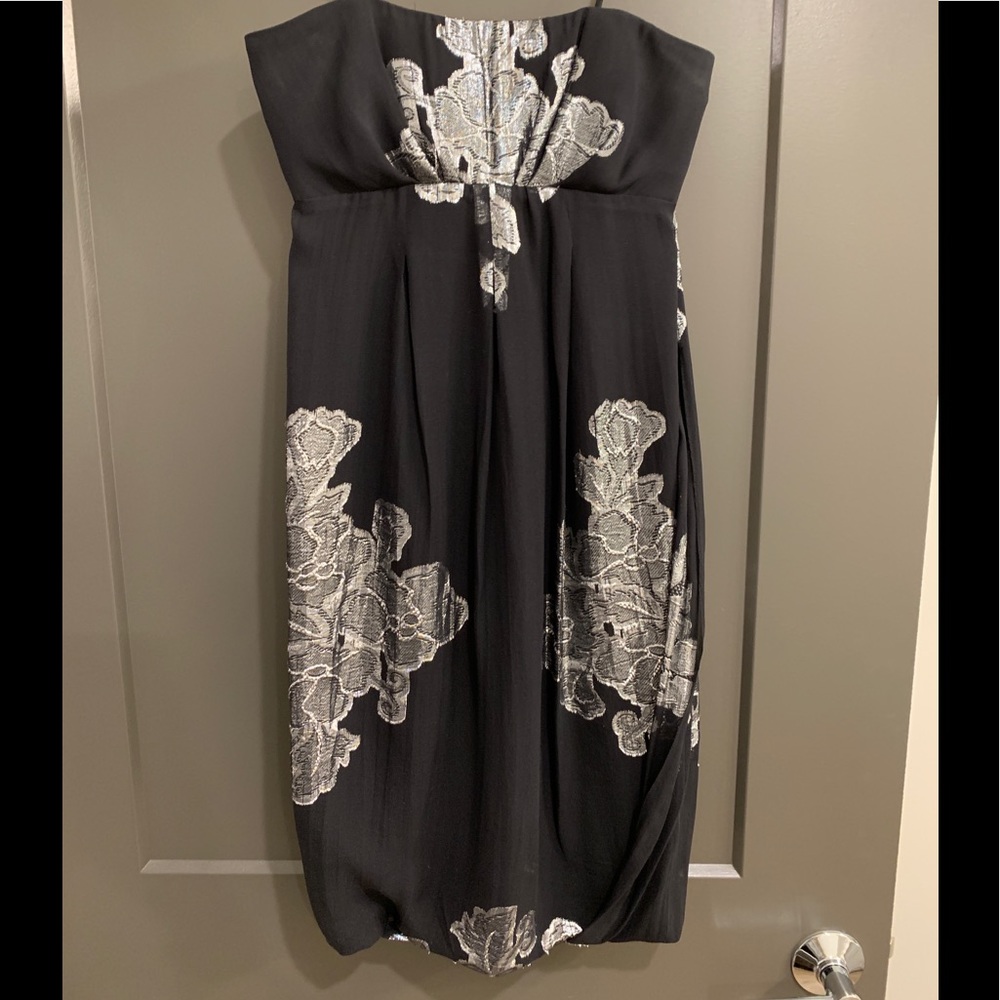 Strapless Nicole Miller dress